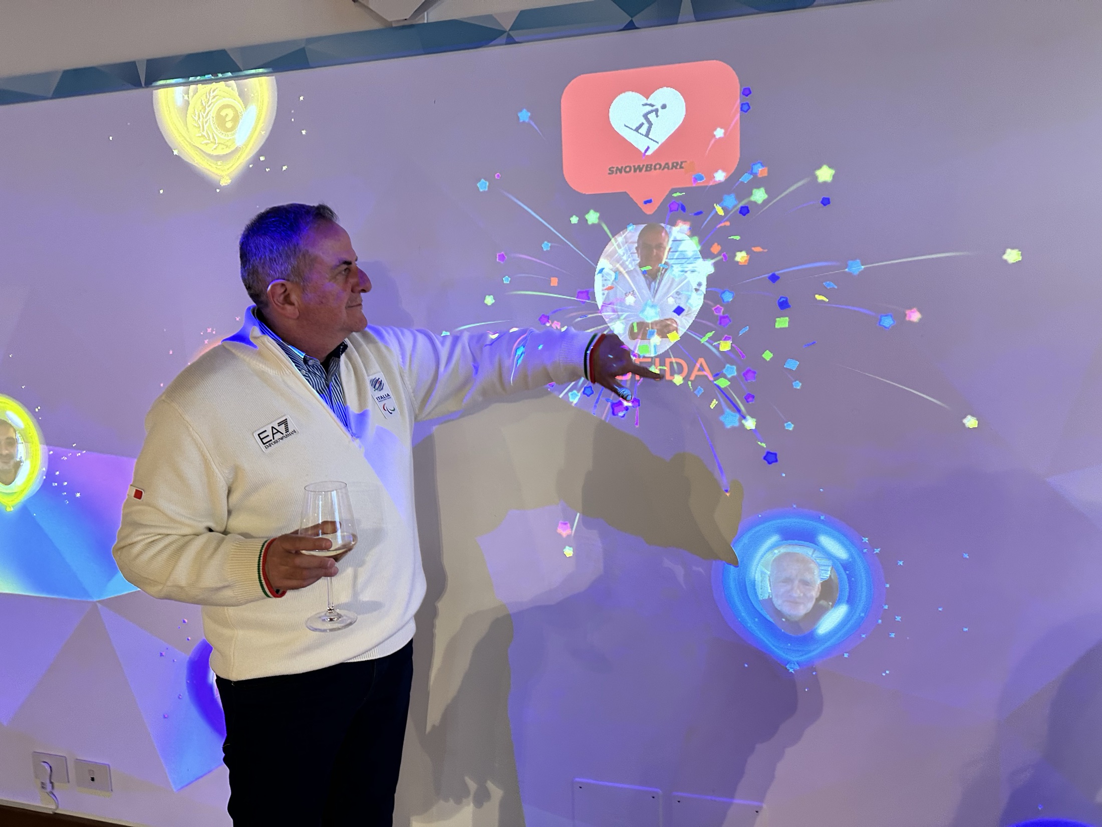 The Wall of Fingerprints, a large interactive wall