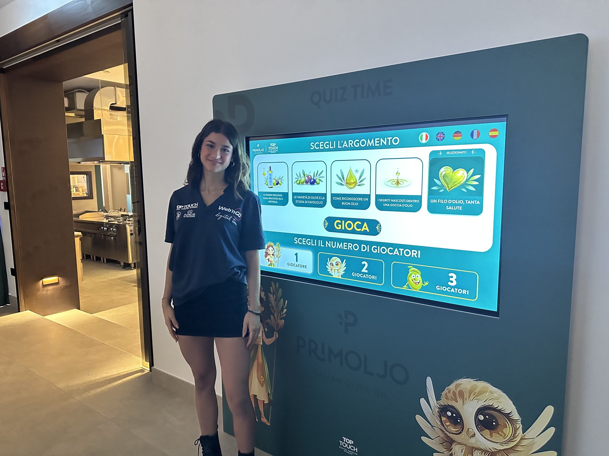 Il touch quiz del museo Primoljo