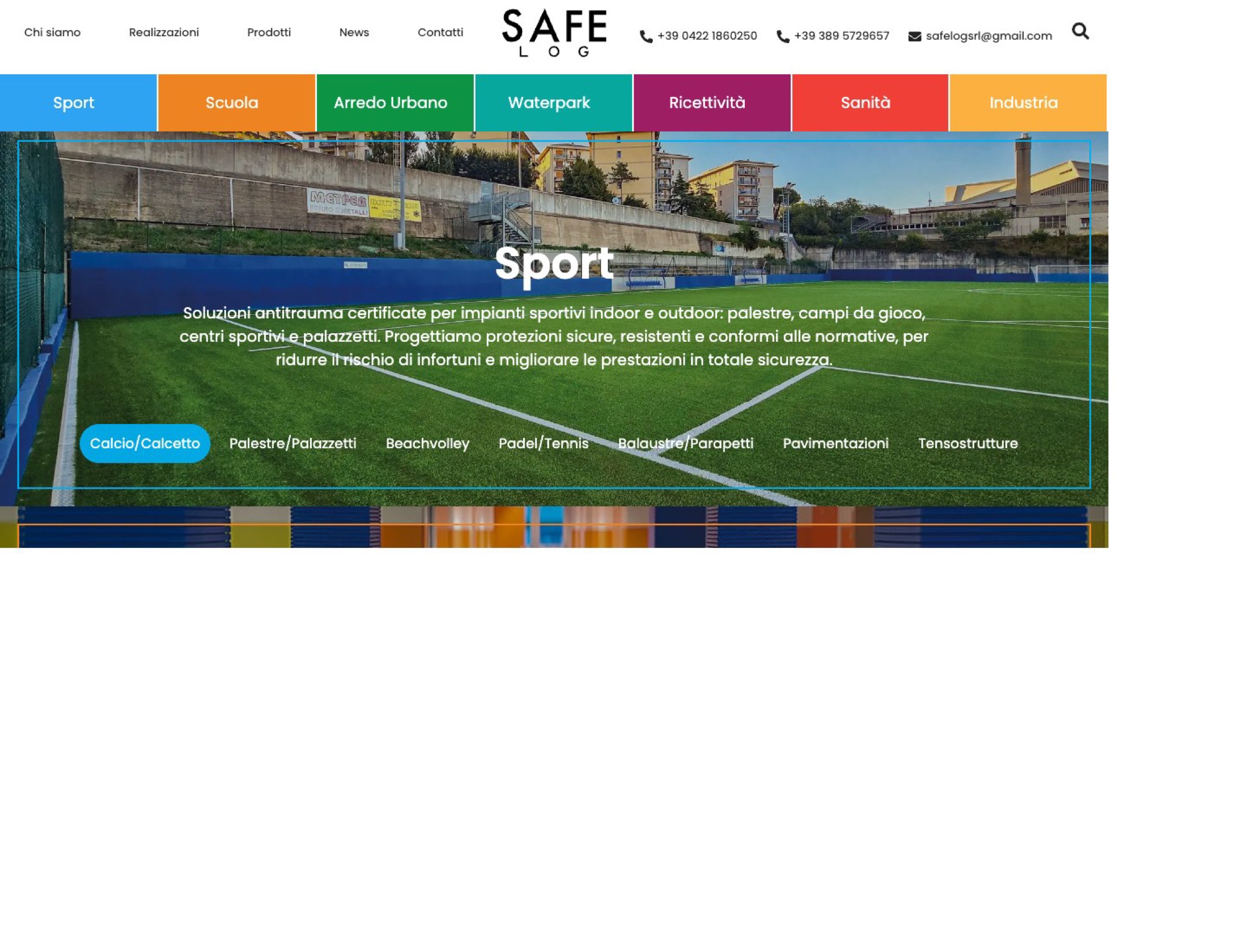 Safe Log website home page