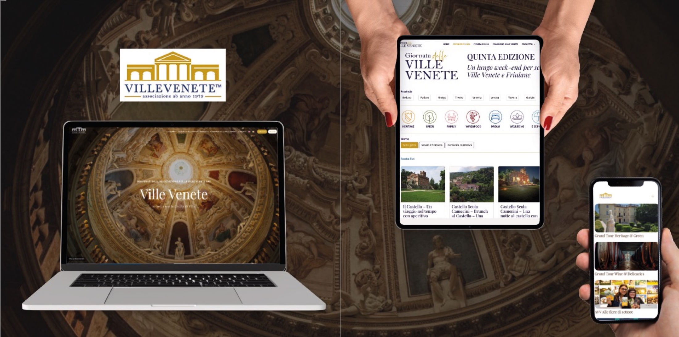 Ville Venete APS — sito, piattaforma eventi e gestione proprietari