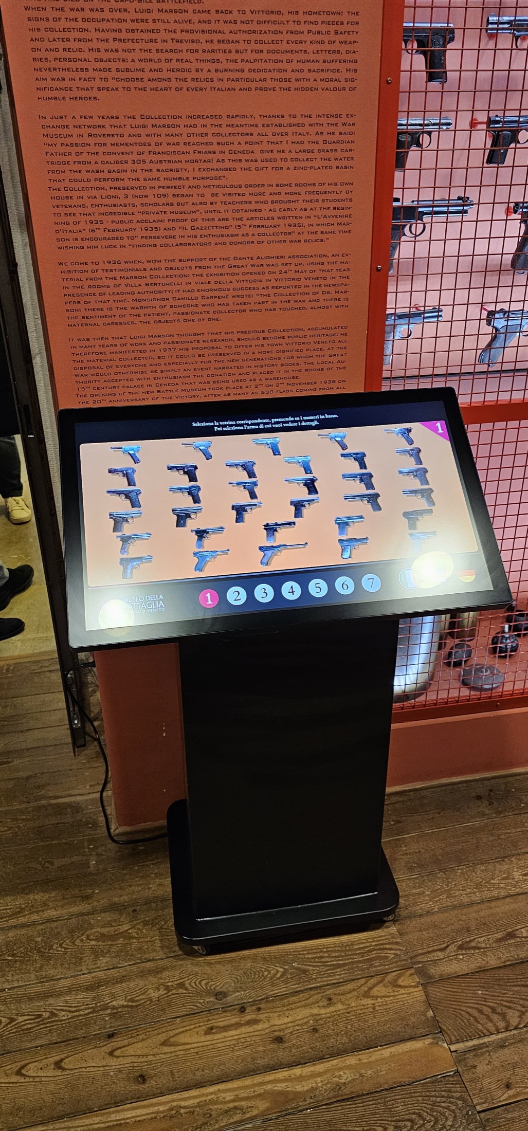 Touchscreen dell'Armeria Marson